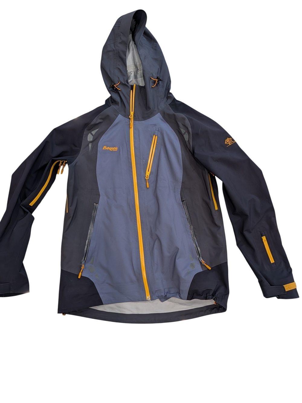 Men's Two-Tone Navy & Steel Blue Waterproof Hooded Jacket